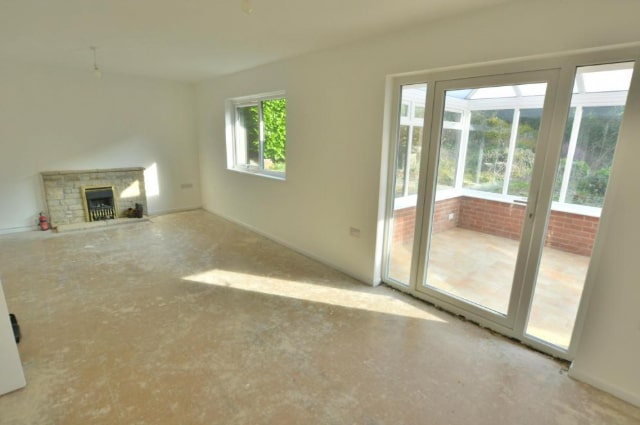 Living Room Referb After Fire Damage in Wimborne