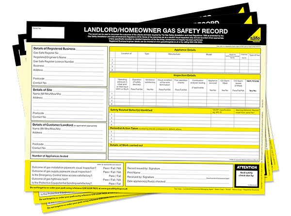 Landlord/Homeowner Gas Certificate